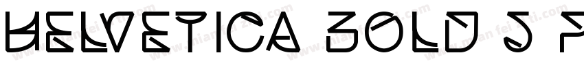 Helvetica Bold 5 pt字体转换